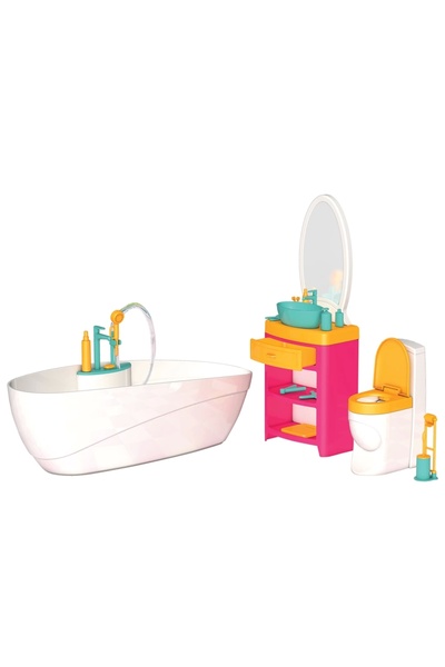Doğan Oyuncak Dünyası Linda'nın Banyosu - Muhteşem Banyo Oyuncak - Eğlenceli Banyo Seti - Barbie Banyo Seti