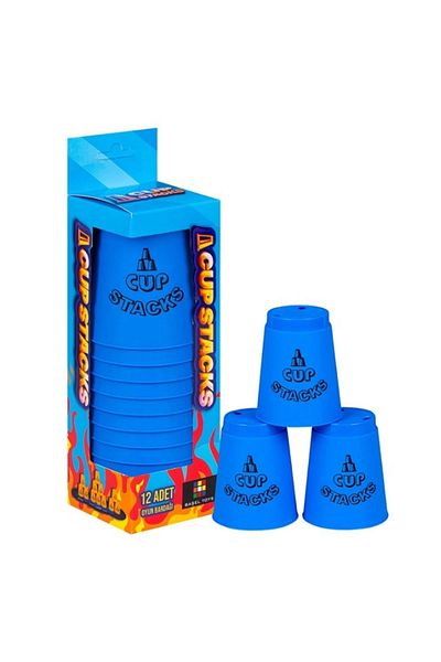 Doğan Oyuncak Dünyası Fast Cup Game - Speed Cup Blue Original Cup Stacks