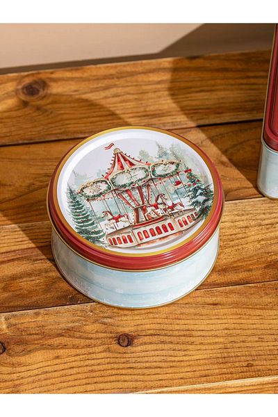 LC Waikiki New Year's Themed Lcw Metal Storage Box Set - 2-Piece Christmas Custom