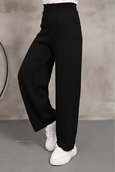 Venessa بنطلون تريكو بخصر مطاطي