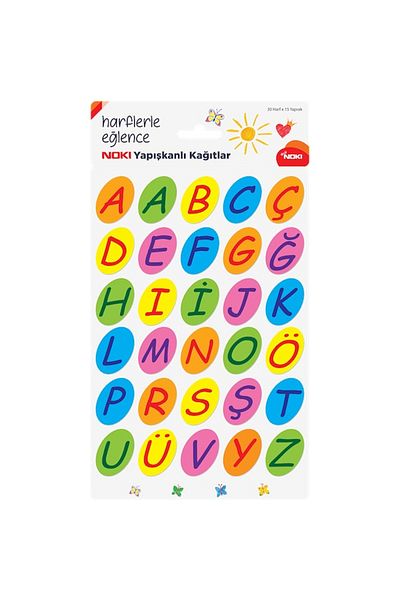 Noki Alphabet Note Paper - 30 Letters, Adhesive, 15 Yp, 12800