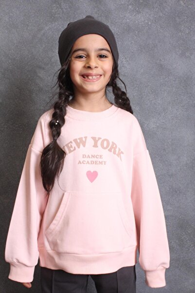OZZY KİDS Kız Çocuk Kanguru Cepli Sweatshirt