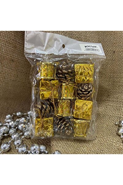 Adana Pasta Malzemeleri مجموعة زينة شجرة السنة الجديدة 12 قطعة YB571