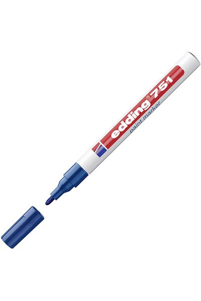 Edding Blue Round Tip Marker Decor Paint - 1-2 mm 751