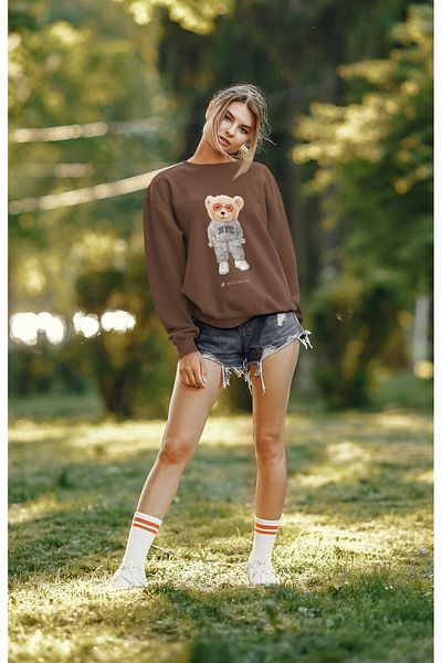 SUNFREE ΦΟύτερ UNISEX ΒΑΜΒΑΚΙ ΜΕ ΣΤΑΜΠΑ TEDDY BEAR