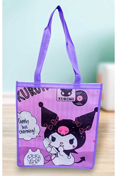 izmir yazici servis Kuromi Bez Çanta 40x40 cm. Ebadında 30 Cm. Askı Uzunluğu ...