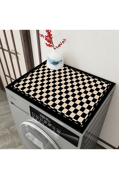Else Dekor Drying Dishwasher - Laundry Cover, Liquid Proof Non-Slip Washable Protection Mat
