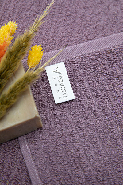 FAVORA Line Luxury 2-Pack Hand and Face Towel 50X90 - Plum