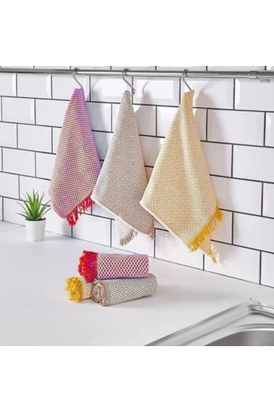 HALİME SULTAN Kitchen Towel 2x3 6 Pieces