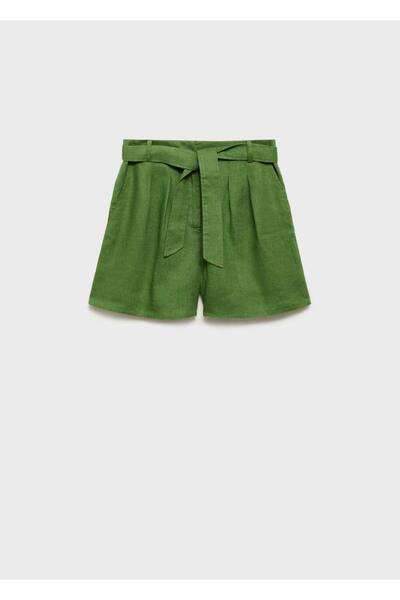 MANGO Woman Pili detaylı elbise