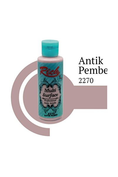 Rich Multi Surface 2270 Antik Pembe Akrilik Boya 120 cc