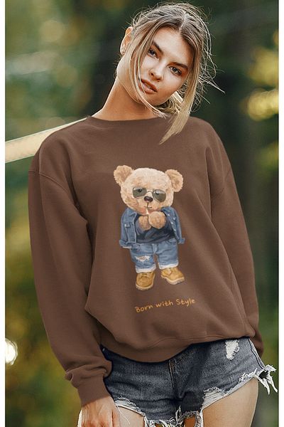 SUNFREE УНИСЕКС СУИТШЪР С ТЕДИ ПРИНТ