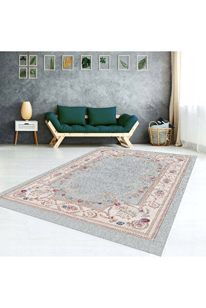 AACAP غطاء سجاد مطاطي قابل للغسل باللون الأزرق