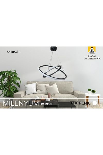 Masal Led Pendant Chandelier Millenium Anthracite Single Color