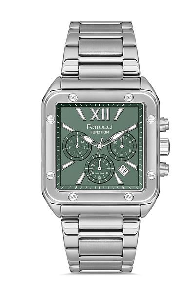 Ferrucci Ferruci Functional Metal Wristwatch
