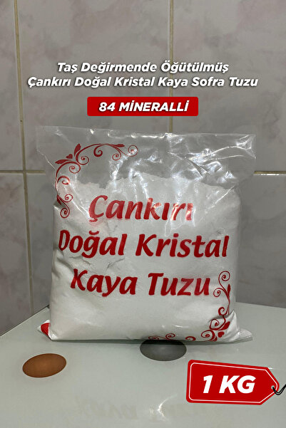 Genel Markalar Taş Değirmende Öğütülmüş Çankırı Doğal Kristal Kaya Sofra Tuzu...