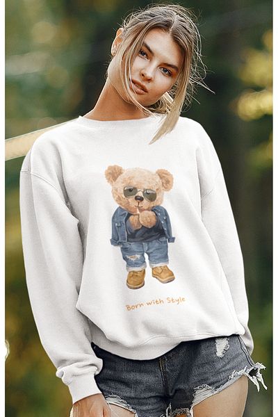 SUNFREE ΦΟΎΤΕΡ ΜΕ ΣΧΕΔΙΟ TEDDY OVERSIZE ΒΑΜΒΑΚΟ UNISEX