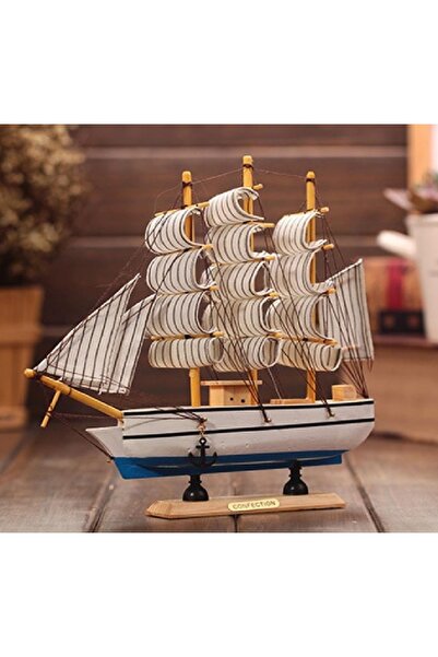 teksmarketim Öğretmenler Günü Hediyesi Ahşap Yelkenli Gemi