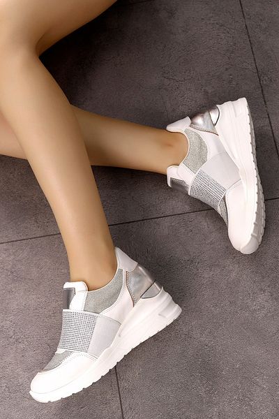KAJAL TYR 2610 Pantofi sport elastici cu detaliu de piatră