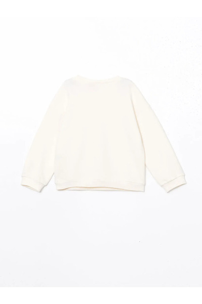 LC Waikiki Lcw Baby - Ecru Barbie Printed Baby Girl Sweatshirt and Leggings Pants Set of 2