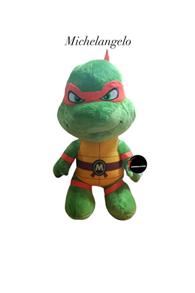 TOPROCKSTORE Ninja Kaplumbağa Peluş Oyuncak Uyku Arkadaşı Hediyelik Peluş 35 cm