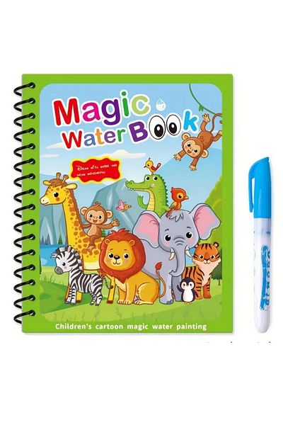 NaSaDAN Carte de colorat cu apă magică fără sfârșit cu stilou