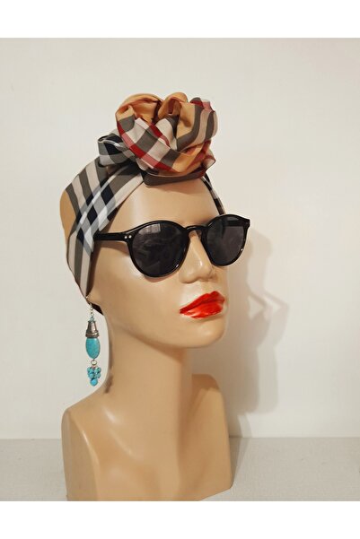 oben hobi Afro Model Bandana - Women's Fabric Buckle with String Inside Hair ...