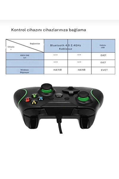 CRK TECH X360 Kablolu Gamepad Joystıck Usb Kablolu Pc/Ps3/360/Tvbox Uyumlu