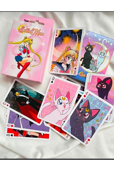purple dragon Sailor Moon Anime Playing Card Deck, Poker Papers