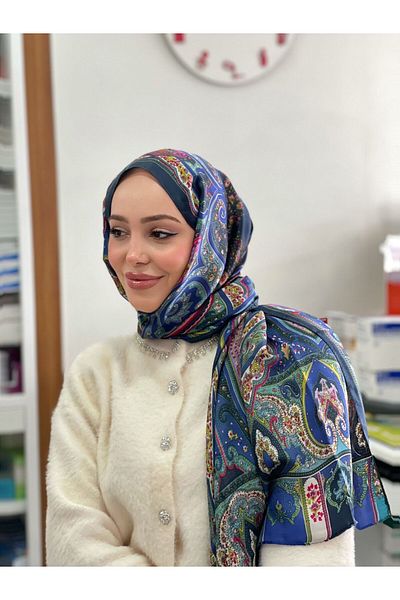Webinay Home Ethnic Pattern Voile Silk Shawl Premium 200 X 90 cm