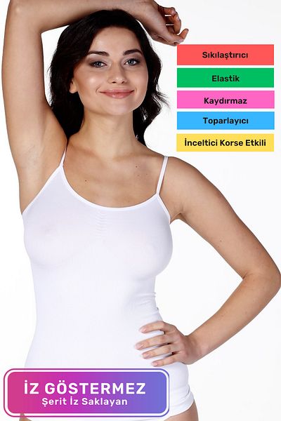 Lidyacottone Body Shaping Lifting Firming Thin Strap Drawstring Women's Undershirt
