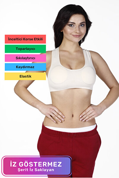 Lidyacottone Bustieră sport cu bretele groase, fermă, elastică, confortabilă,...