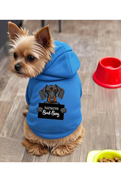 petite pati Blue Wanted Black Printed Dog Apparel Sweatshirt
