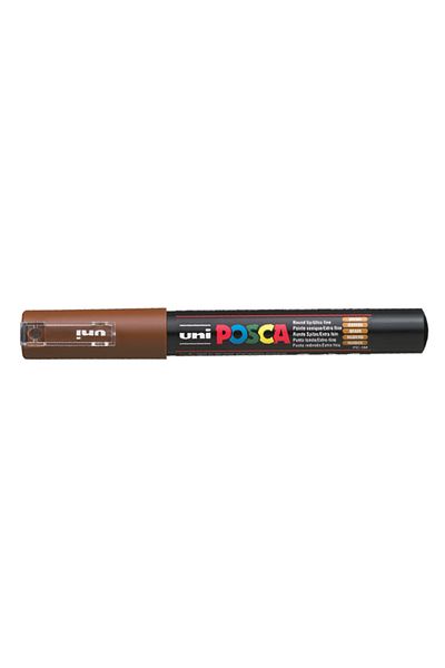 UNİ-BALL Uni-Ball 0.7 mm Brown Poster Posca - Water-Based Painting Marker Pc-1M