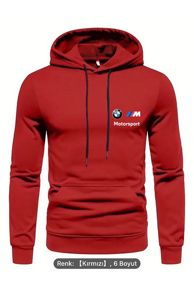 NEW TRENDY COLLECTİON Bmw Motorsport Kangaroo Sweatshirt - Fleece and Seasonal