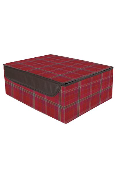 enti ev tekstili Red Storage Base Box - 50X40X19 Brillant Style, Multi-Purpose, 1 Piece