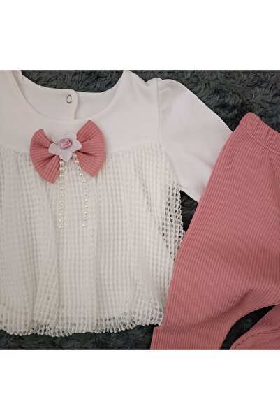 MİNİCEY BABY Baby Girl Top and Bottom 2 Piece Set