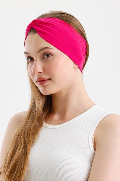 Butikgiz Women's Cross-Tied Cotton Combed Cotton, Anti-Slip, Soft, Flexible, Hair Band Bandana