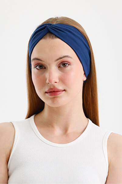 Butikgiz Women's Cross-Tied Cotton Combed Cotton, Anti-Slip, Soft, Flexible, Hair Band Bandana
