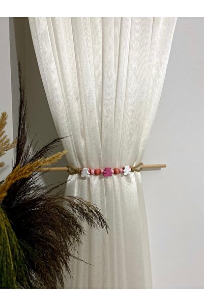 Toksuzdesign Bebek Çocuk Genç Odası Perde Aksesuarı,Pembe Perde Aksesuarı,Fon...