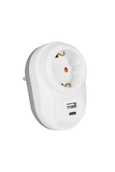Axe Tools Single U + C Type Plug Socket with C Type Current Protection (5 PIECES)