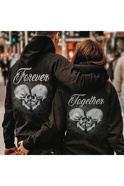LEIVOR Φούτερ Forever & Together Alternative Design Lover Couple Combination