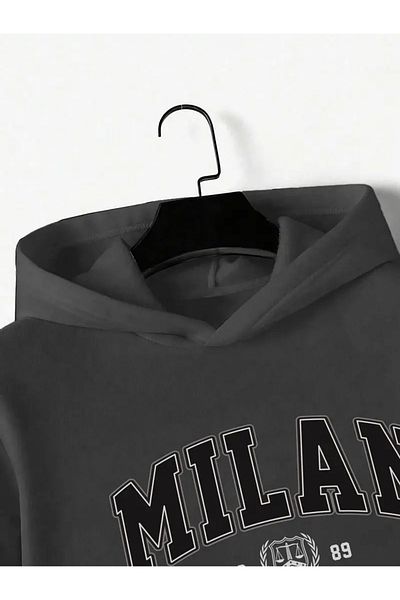 LEIVOR Мъжки суитшърт с качулка и щампа Milan