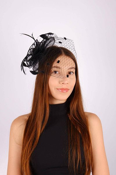 Hobigram Black Wedding Hat Vualet Adde Lace Bridal Accessory Hair Accessory – Party Hat, Stylish Design