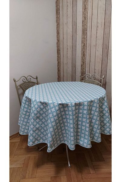 gonk Round,Duck (Liquid Iti̇ci̇,Stain-Proof) Fabric,Tablecloth