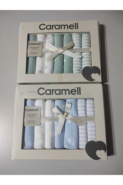Caramell Llama Kids 7 Pack Baby Wipes 100% Cotton Baby Mouth Wipes 2 Pieces