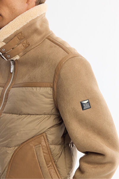 Avva Erkek Vizon Kürklü Yaka Napa Comfort Fit Mont A42Y6127