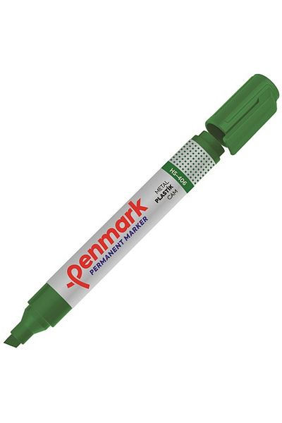 penmark Green Marker Permanent Cut End - Hs-406