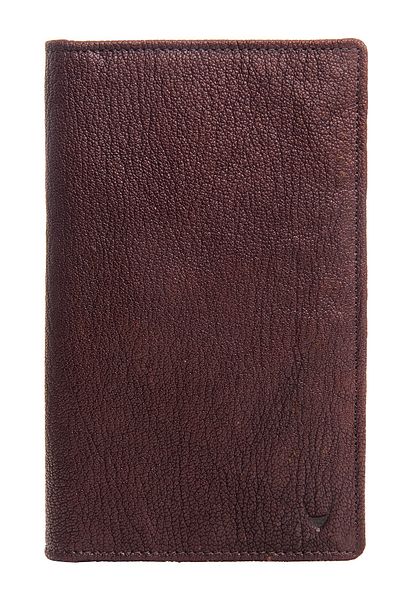 Hidesign Passport Wallet for Unisex - Genuine Leather, Brown - Travel Organizer, Stylish Design