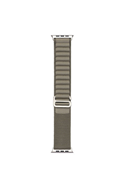 Ummeslem Apple Watch 10 46mm için uyumlu KRD-74 Hasır Kordon Kayış
